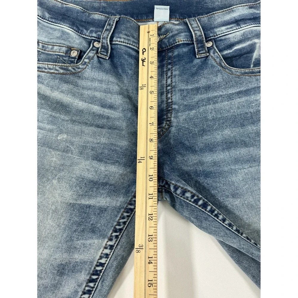 True Religion Rocco Slim Men's Jeans Blue Medium Wash Distressed Size 34